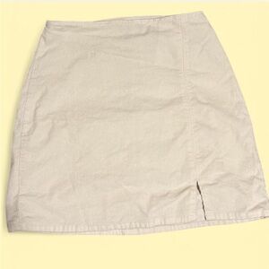 Hollister Beige Corduroy Skirt